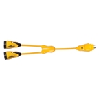 Marinco EEL Y-Adapter 30A Male - 30A Females | Blackburn Marine Dock & Shore Power